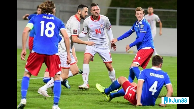 Cầu thủ Bắc Macedonia chuẩn bị cho trận đấu với Liechtenstein trong bối cảnh Nhận định Bắc Cầu thủ Bắc Macedonia chuẩn bị cho trận đấu với Liechtenstein trong bối cảnh Nhận định Bắc