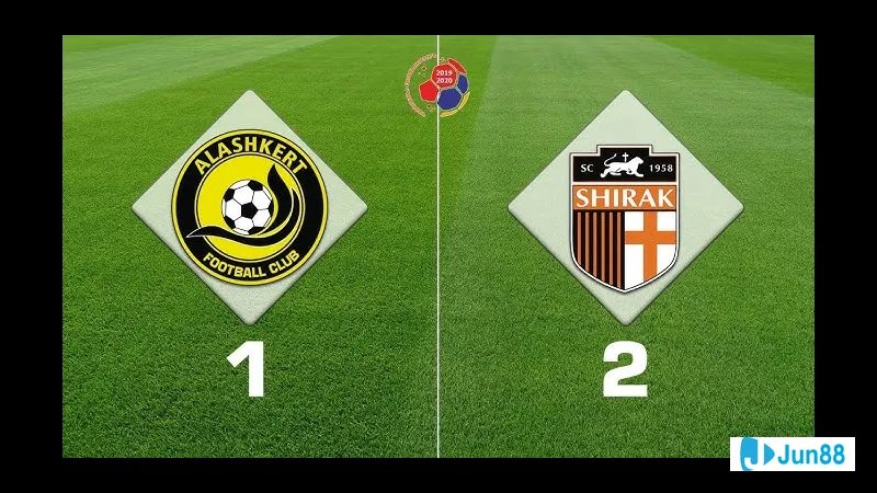 Cầu thủ của Alashkert vượt qua Shirak Gyumri trong trận đấu bóng đá