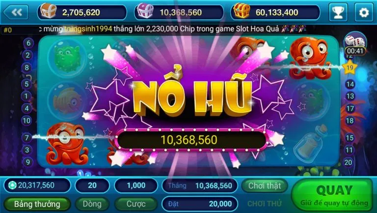 Mẹo áp dụng khi quay nổ hũ